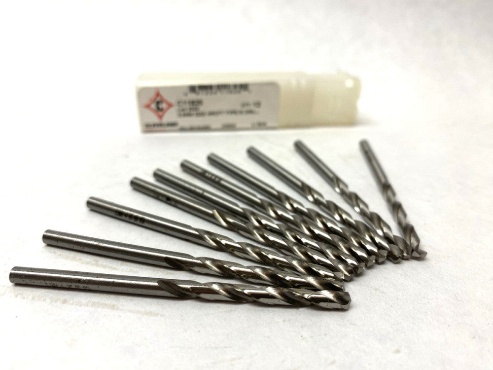 Cleveland Twist Drill C11825 3.5MM 2222 Aircraft Type B Drill LOT OF 10