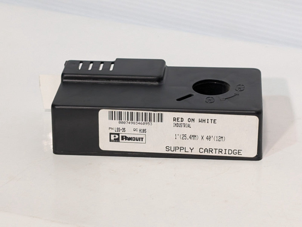 Panduit P/N L35-35 Industrial Supply Cartridge Red on White, 1"x40' As Shown