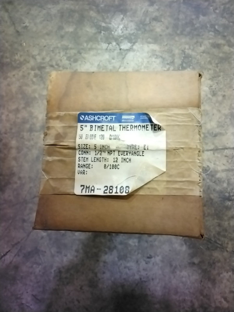 ASHCROFT 50 EI 42 E 120 0/100C 5” Bimetal Thermometer