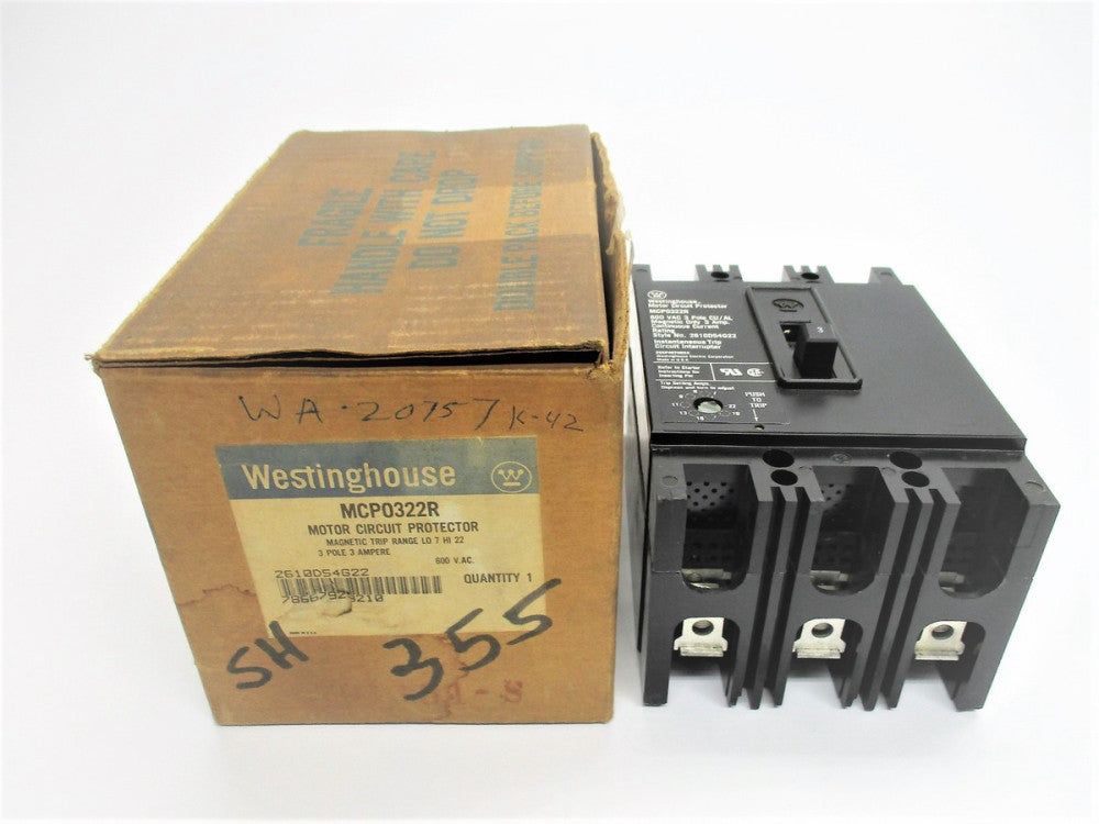 WESTINGHOUSE MCP0322R 3A 600V (BLACK) NSMP