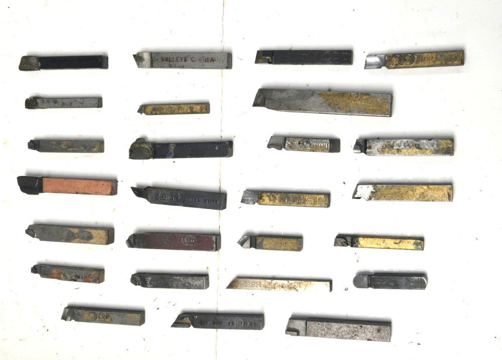 LATHE TOOL BITS MISC TIPS AND SIZES 1.5”-3.2” LENGTHS *LOT OF 26*
