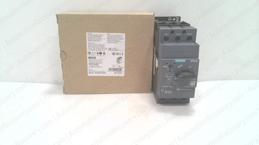 SIEMENS 3RV2031-4VA10, CIRCUIT BREAKER SIZE S2 FOR MOTOR PROTECTION, NEW #342523