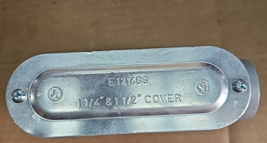 E121488 1" 1 1/4 - 1 1/2 Aluminum Conduit Bodies With Cover