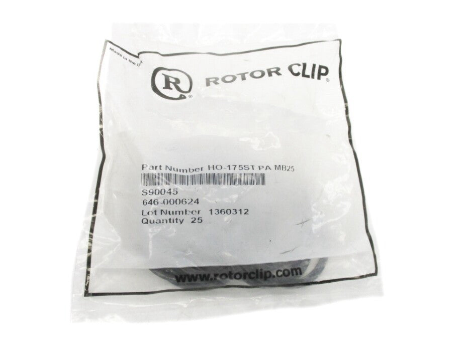 ROTOR CLIP HO-175STPAMB25 (PKG OF 25) NSMP