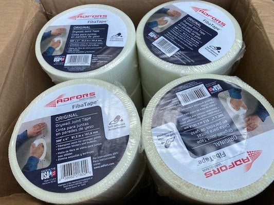 (12 PACK) Adfors FibaTape  Original 4" x 300', Drywall Joint Tape, Fiberglass