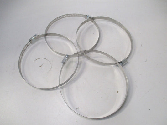 (MS01B127178B) 5 to 7″ Stainless Steel/Carbon Steel Worm Drive Clamp - Qty 4