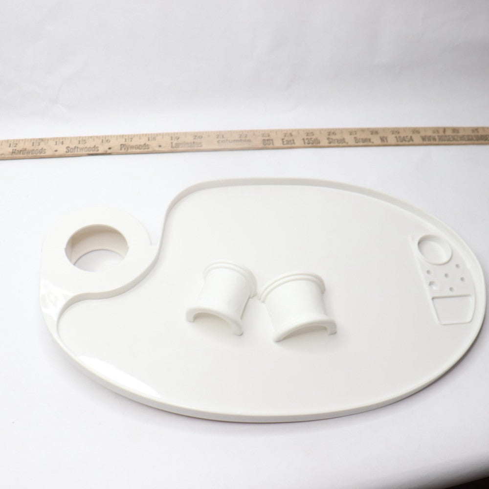 Ultrasonic Scaling Rotatable Plate Plastic White 240 x 400mm