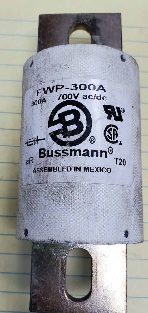 Bussmann FWP-300A 300Amp FWP 700VAC/DC High-Speed Fuse TESTED WORKING PULL [OF20