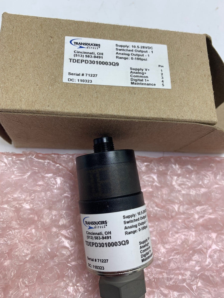 Transducers Direct TDEPD3010003Q9 Transducer 10.5-28VDC 