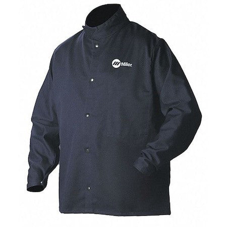 Miller Electric 244754 Arcarmor Welding Jacket,Navy,Cotton/Nylon,2Xl