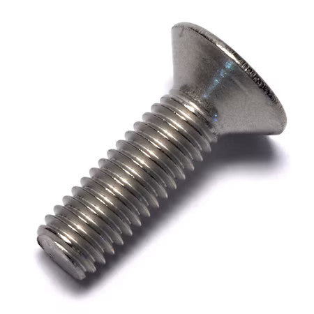 Allied Titanium 0107522 M6-1.00 X 20 Mm Phillips Flat Machine Screw, Plain