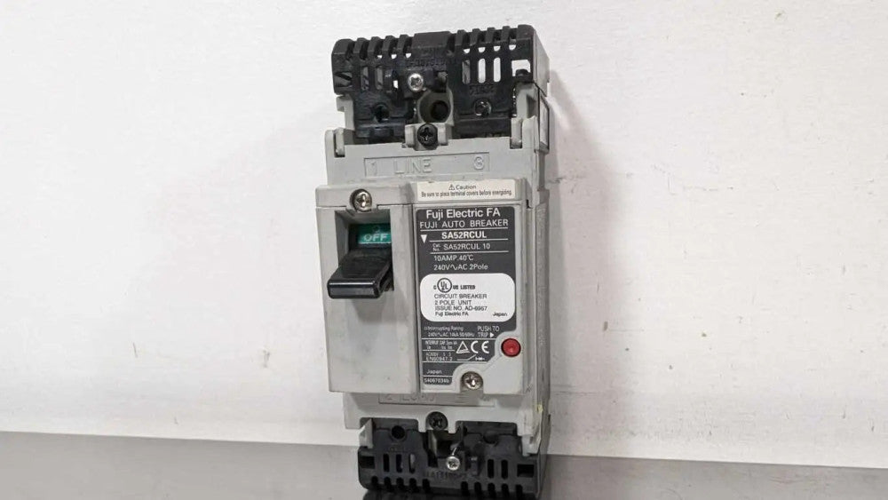 Fuji SA52RCUL Circuit Breaker SA52RCUL 10 10A 240VAC 10A 2 Pole 240VAC