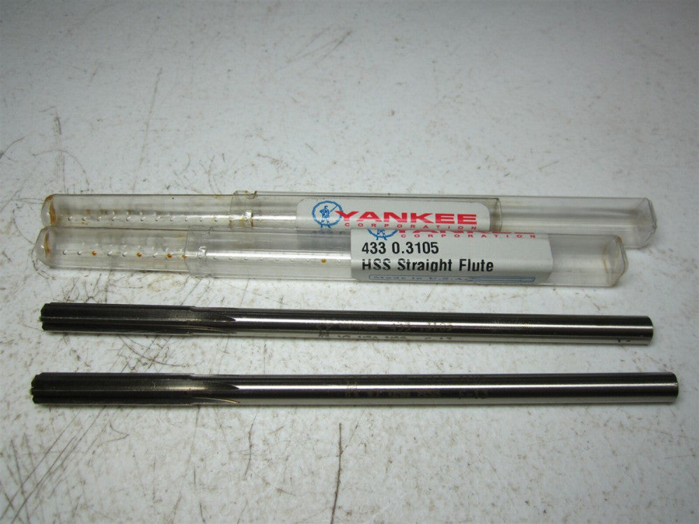 Yankee (433) 0.3105 HSS 6 Flute Straight Flute Reamer - Pack of 2