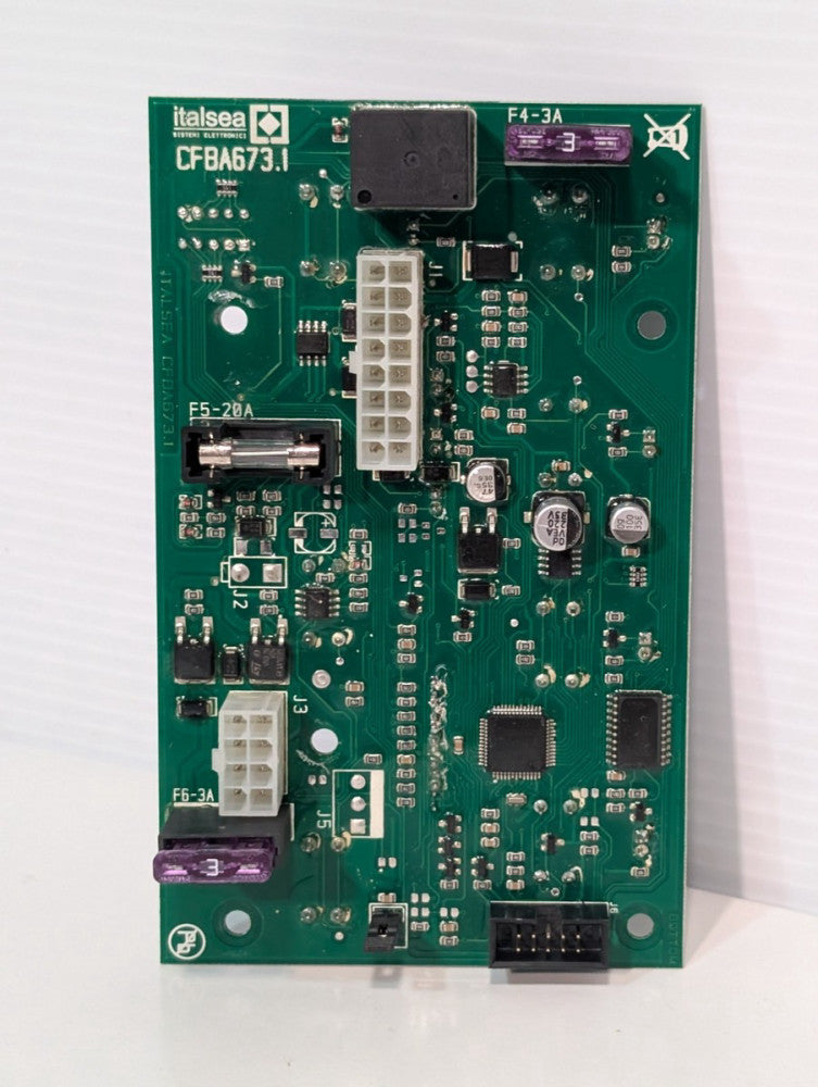 Italsea CFBA673.1 Control Board, Printed Circuit Board with Fuses, CFBA6731
