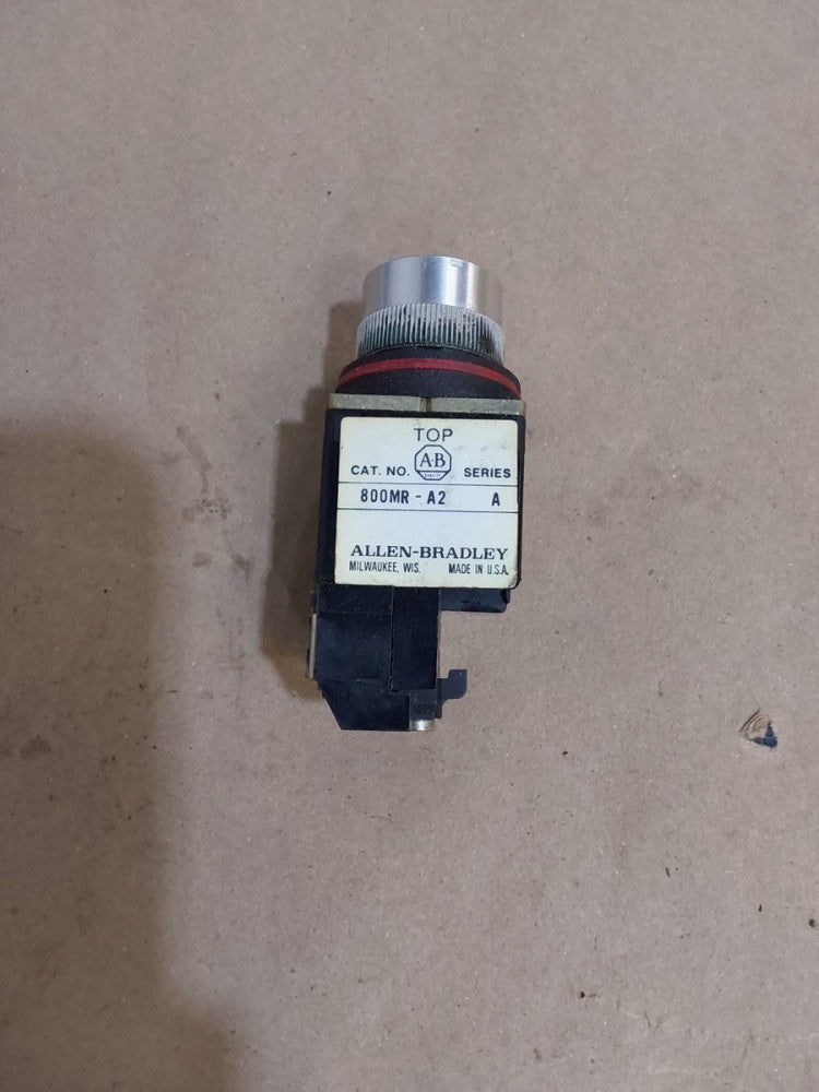Allen Bradley 800MR-A2 Pushbutton (Black) Series A W/ 800M-XD1