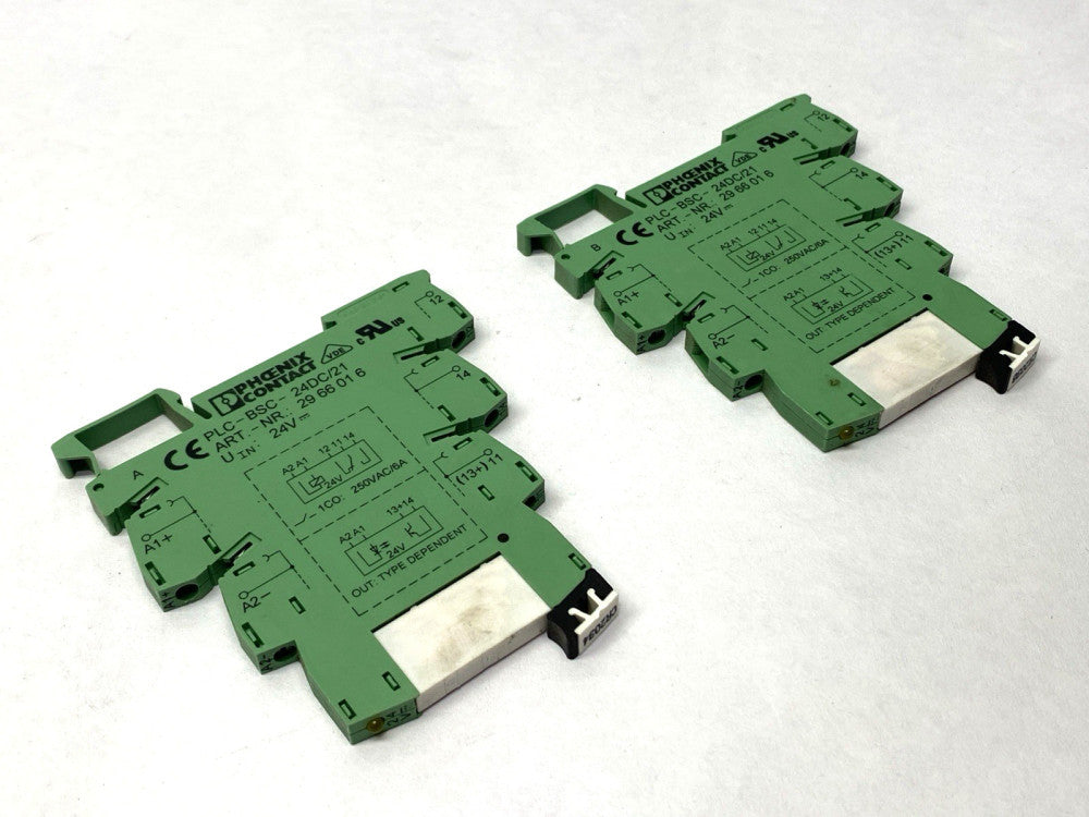 Phoenix Contact PLC-BSC-24DC/21 Relay Base 2966016 BROKEN DIN-RAIL LOT OF