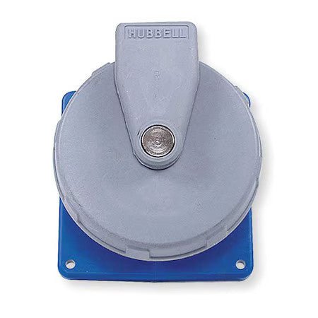 Hubbell Wiring Device-Kellems Hbl460r9w Watertight Pin & Sleeve Receptacle, 60