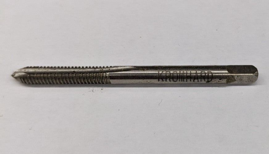 Kromhard 8-32 NC Spiral Point Bottoming Tap GH13 2 Flutes HSS UK - Bottom