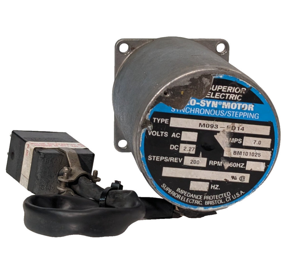 Superior Electric M093-FD14 SLO-SYN industrial Synchronous/Stepping motor, 2.27V