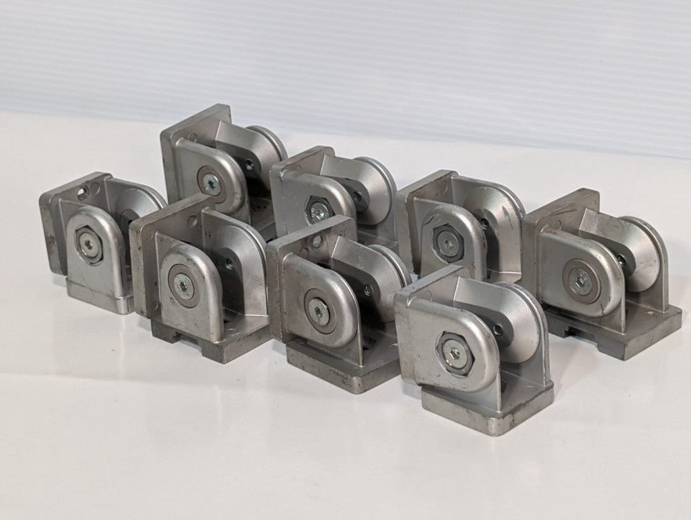 Set of 8 Pivot Joints Variable Angle Connectors Aluminum Fasteners 1-5/8"x2-1/2"