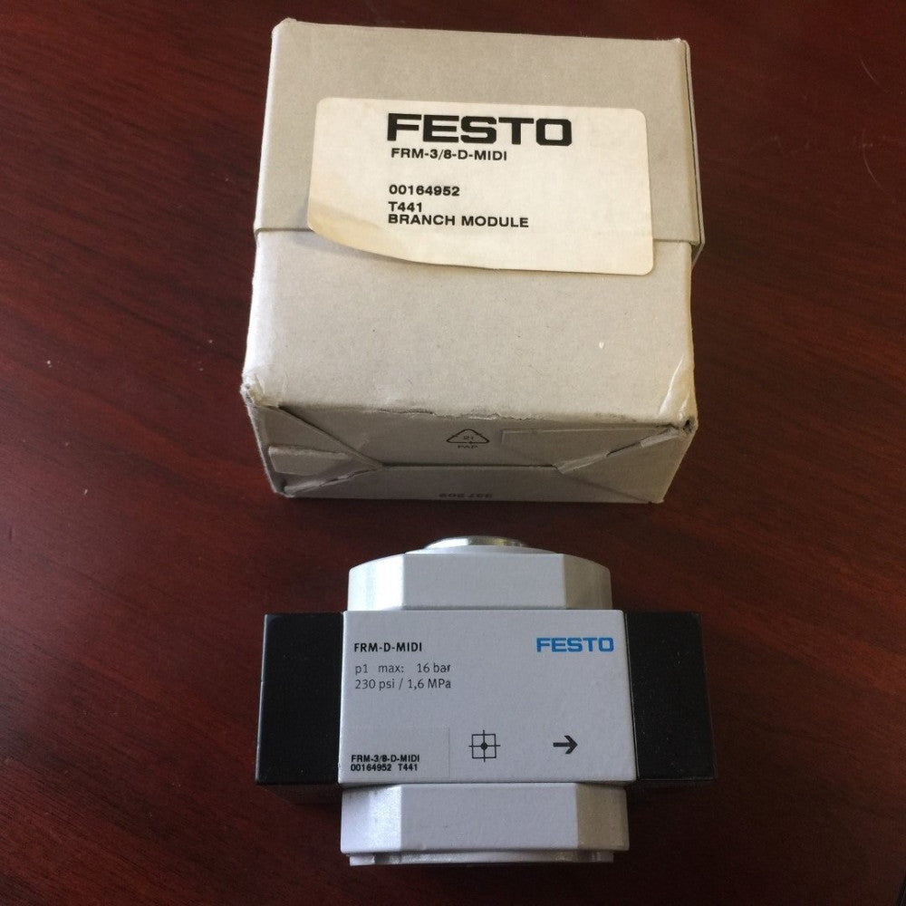 NEW Festo FRM-3/8-D-MIDI Valve Branching Module T441 PN# 164952 