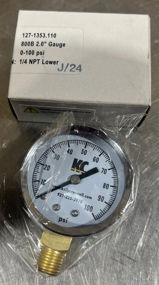 Trerice 127-1353.110 800b 2.0 Gauge 0-100 Psi Nos Surplus