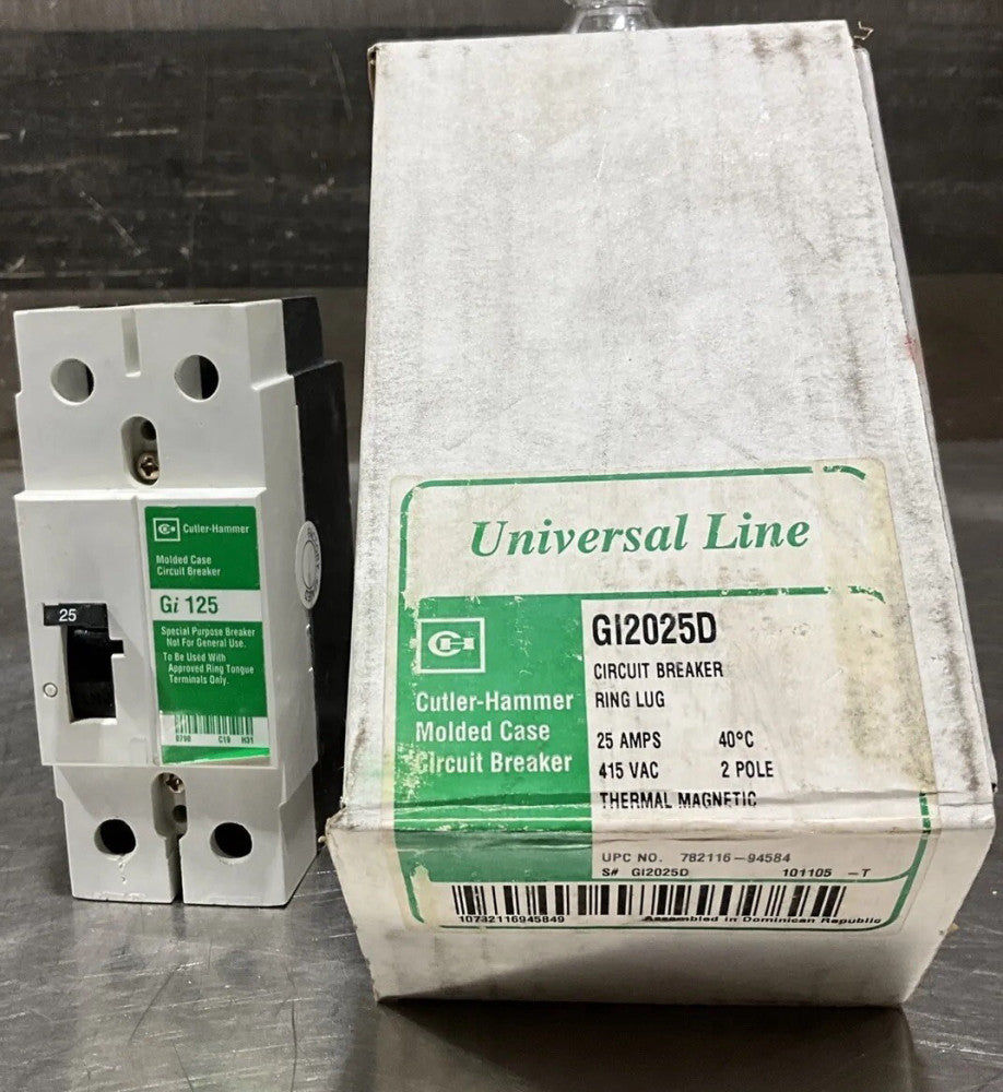 CUTLER HAMMER GI2025d Molded Case Circuit Breaker Nos Surplus