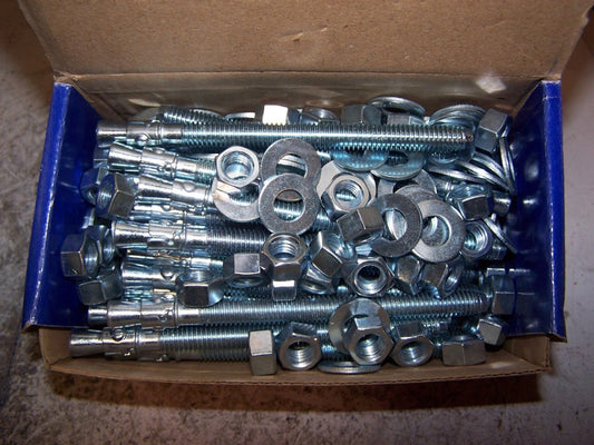 (50) NEW POWERS 07416 CARBON STEEL POWER STUD 3/8" X 5" LONG