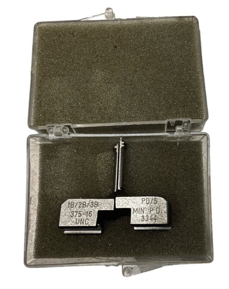 JOHNSON GAGE  .375-16 UNC  .3344  PD/5  Thread Gage / Comparator Segments