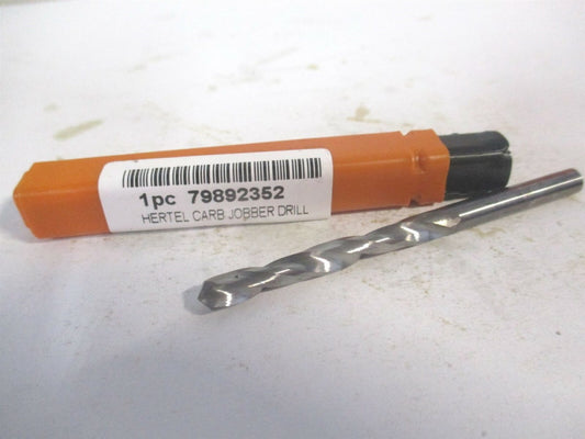 (79892352) #10 1-5/8 x 2-3/4" OAL 118° Regular Spiral Solid Carbide Jobber Drill
