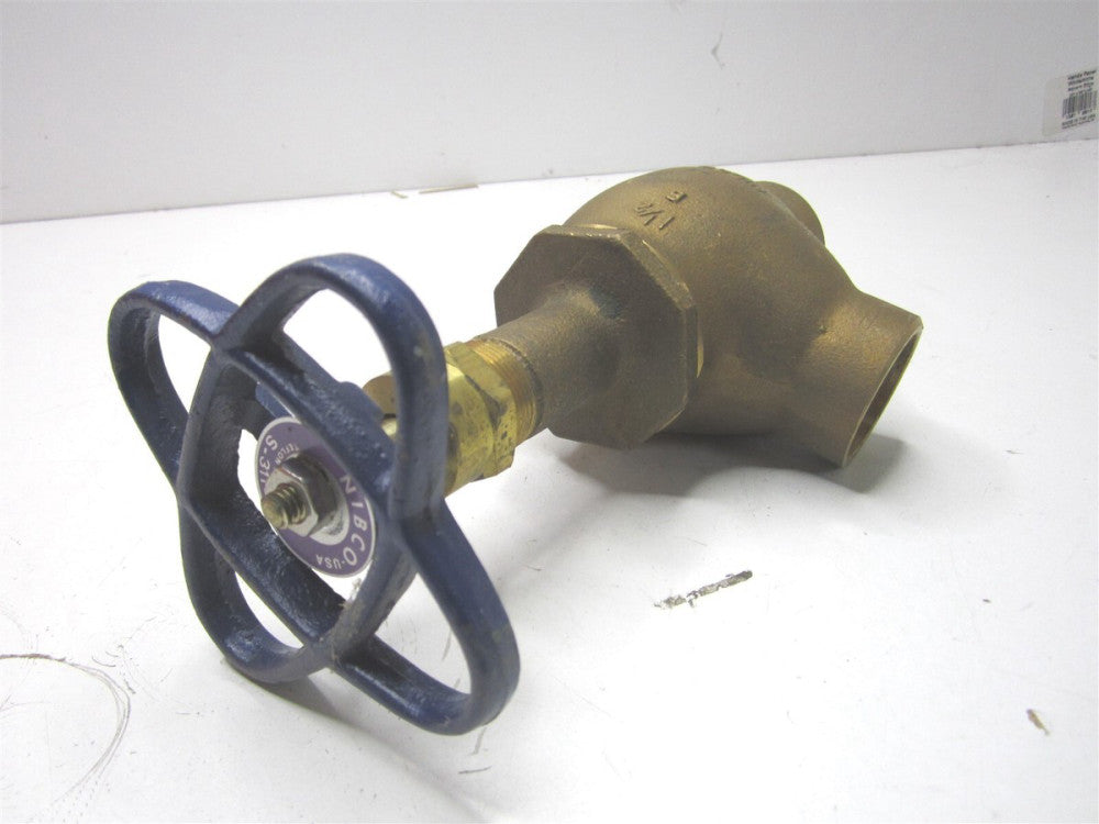 Nibco (S311Y) 1-1/2" Bronze Solder Connect Angle Globe Valve