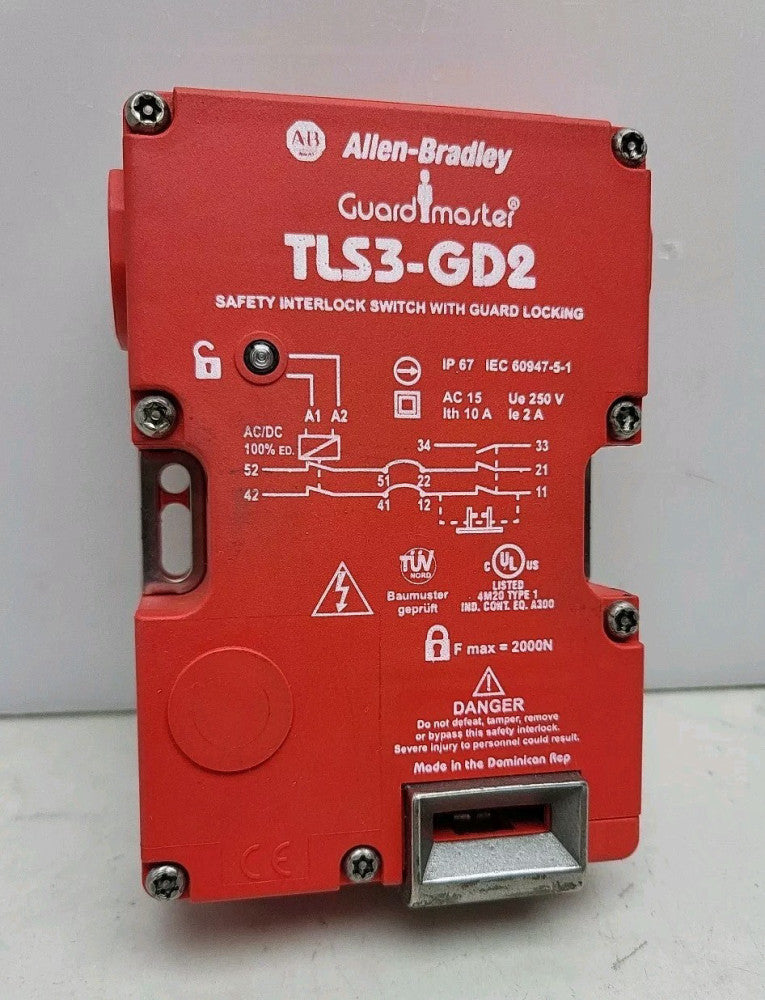 Allen Bradley Guardmaster TLS3-GD2 Safety Interlock Switch w/ Guard Locking 