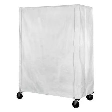 Eagle Group Czc-63-2460 Cart Cover, 60X24x63, White, Nylon, Zipper