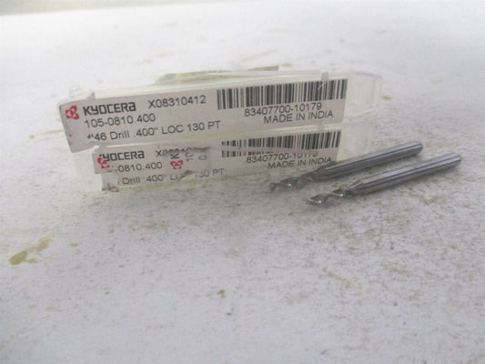 (07359) #46 130° 1/8 x 1-1/2" OAL Regular Spiral Circuit Board Drill Bit - Qty 2