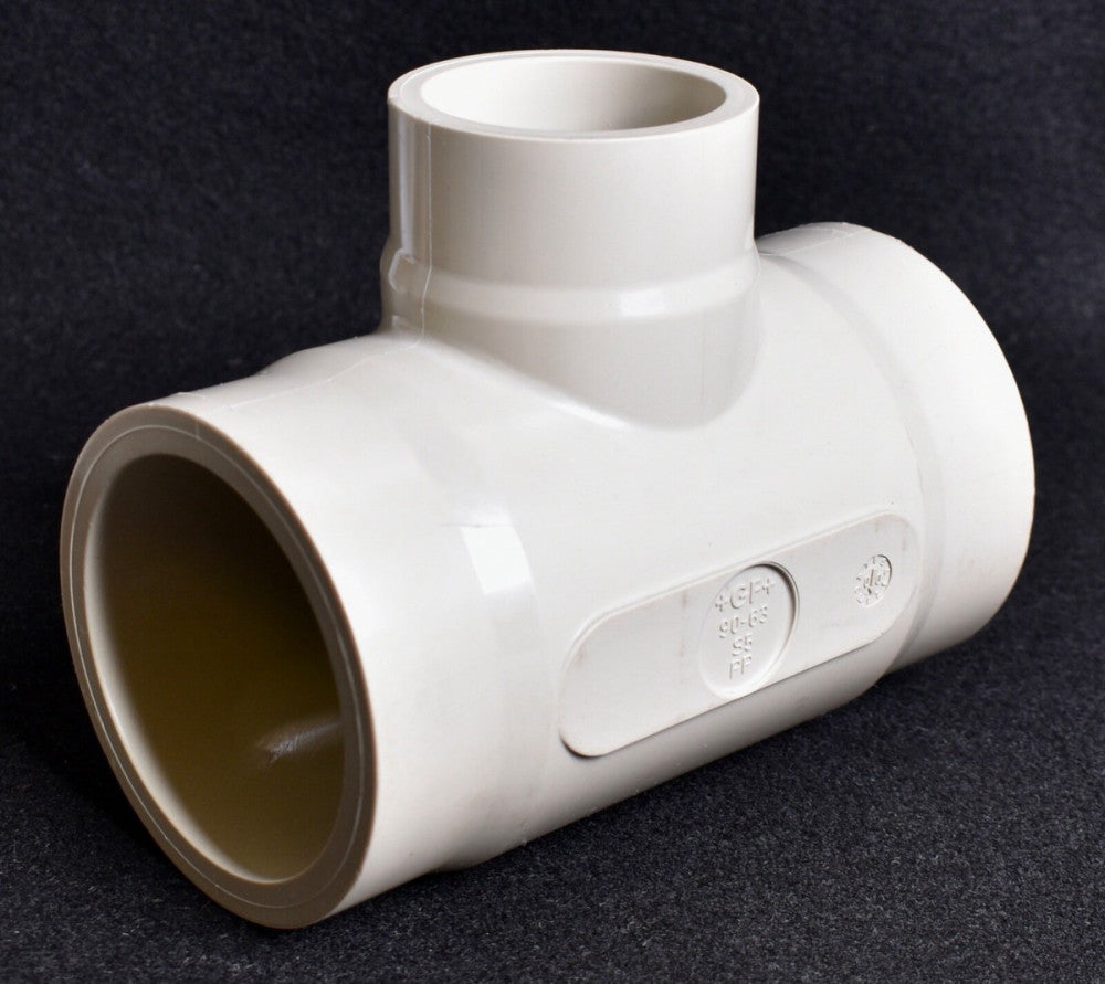 Georg Fischer 90mm x 63mm Reducing Tee Butt Fusion S5 PP 90 63  727.208.358