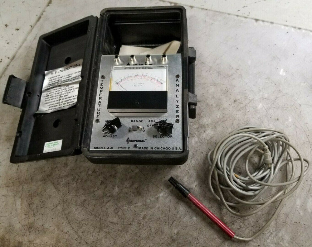 IMPERIAL TEMPERATURE ANALYZER MODEL A-8 TYPE 2