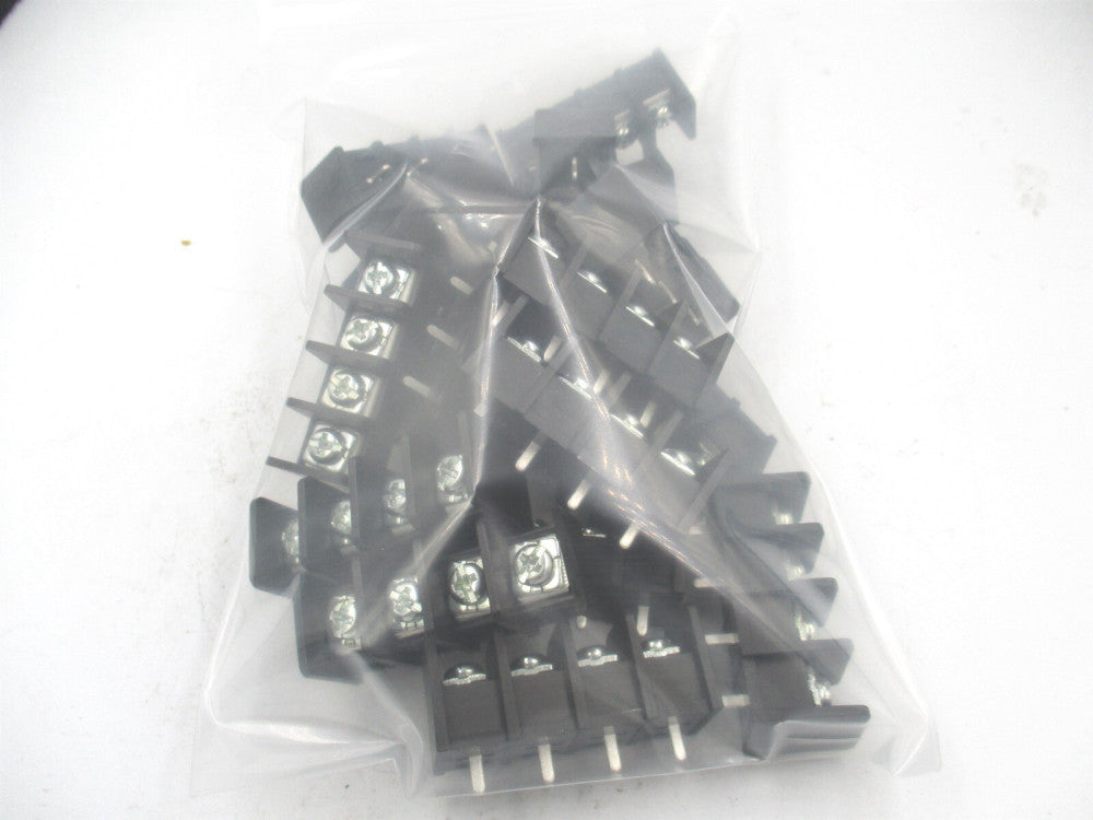 4 Pole 9.50mm Pitch 300V 25A 22-12awg PC Mount Terminal Block Barrier - Qty 18 