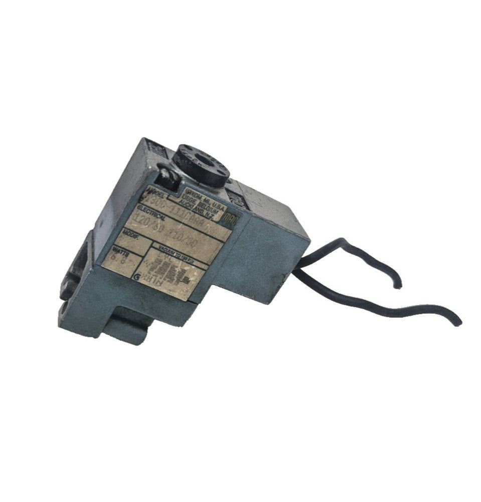 MAC 130B-111CAAA SOLENOID VALVE 100 SERIES 3-WAY UNIVERSAL MANIFOLD 110-120 VAC