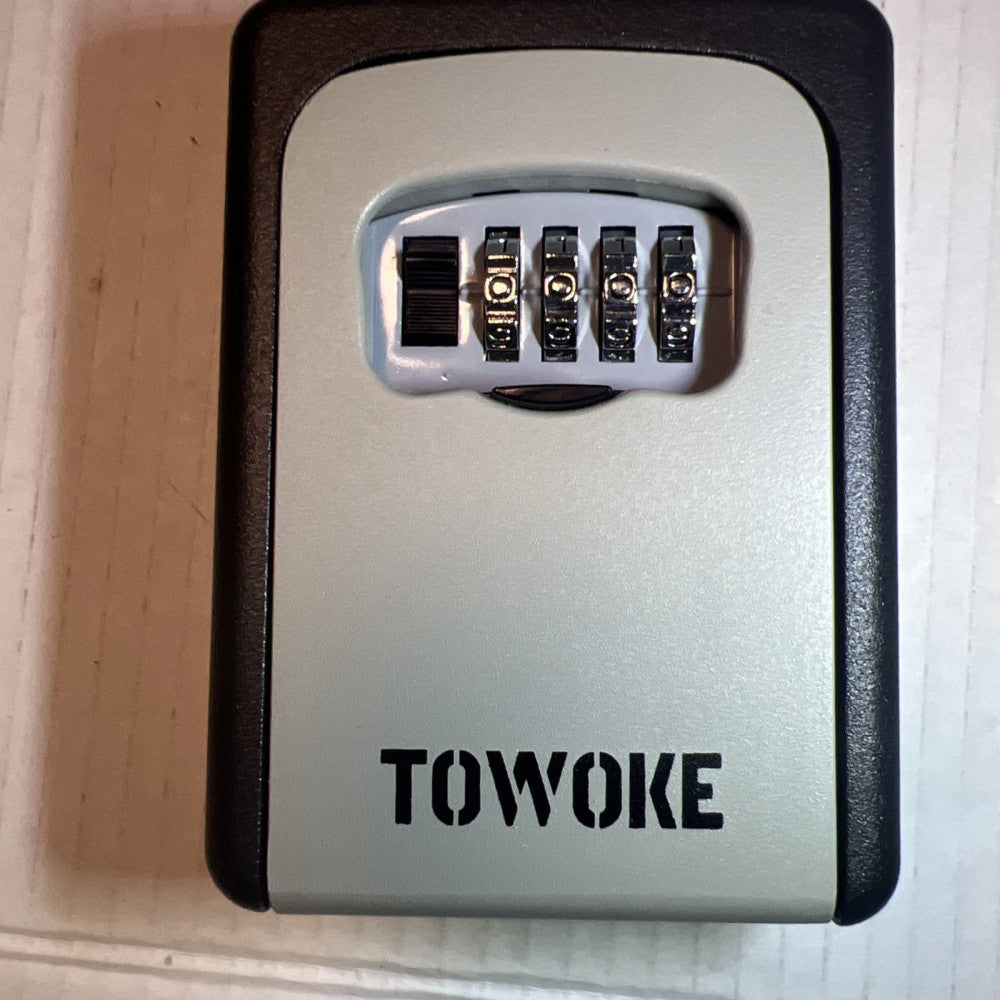 Key Lock Box - Waterproof Combination Safe For Outside Resettable Code by Towoke