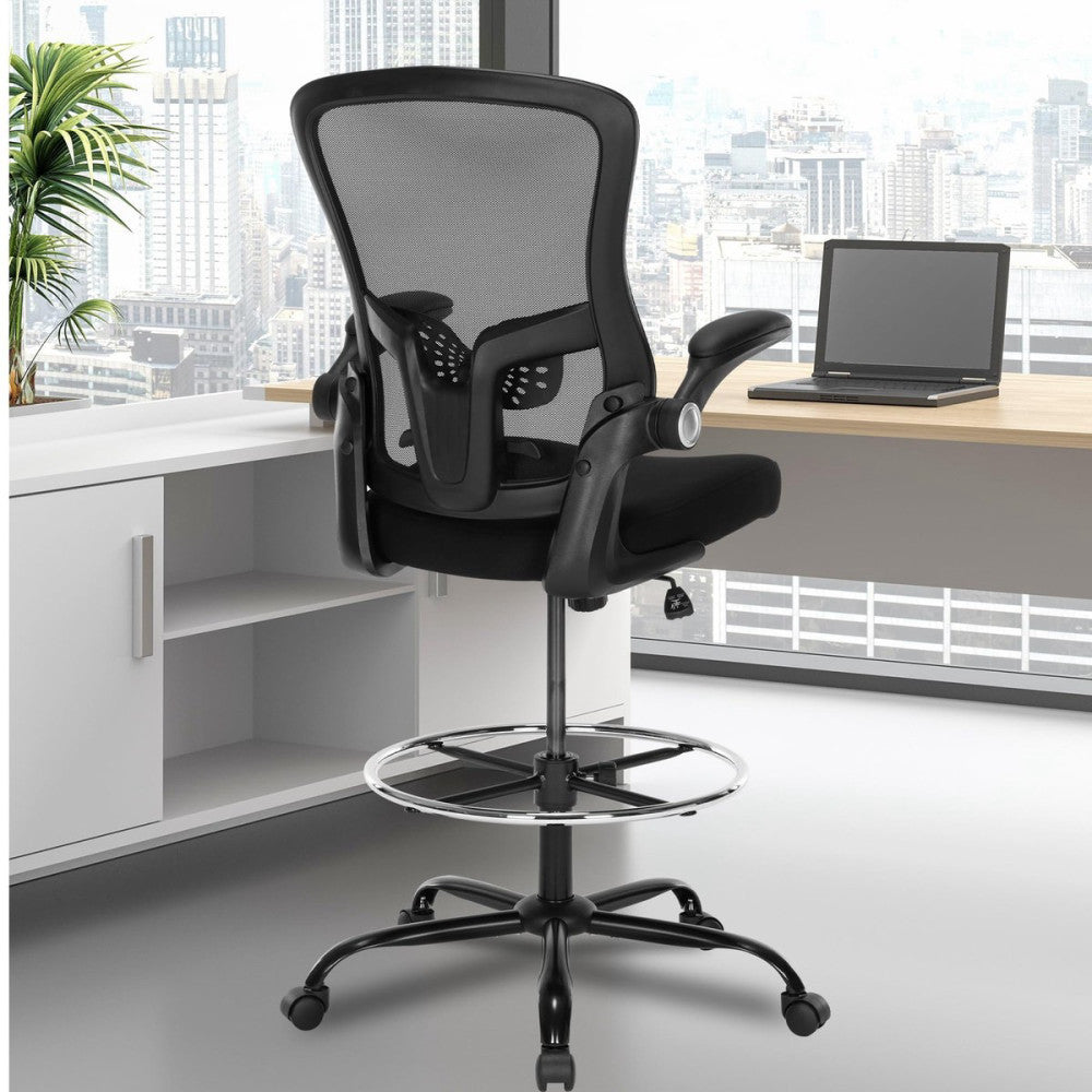 Ergonomic Drafting Chair – Tall Office Chair for Standing Desk, Adjustable He...