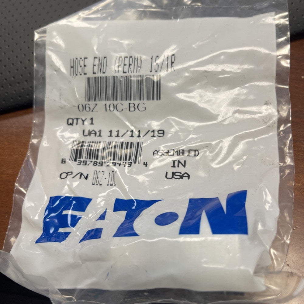 BRAND NEW GENUINE EATON HOSE END FITTING 1S/1R, 06Z-10C-BG *FREE SHIPPING*