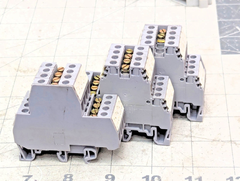 12 4/6.D2 Gray Entrelec Feed Through Terminal Block. Double – Deck [OF23]