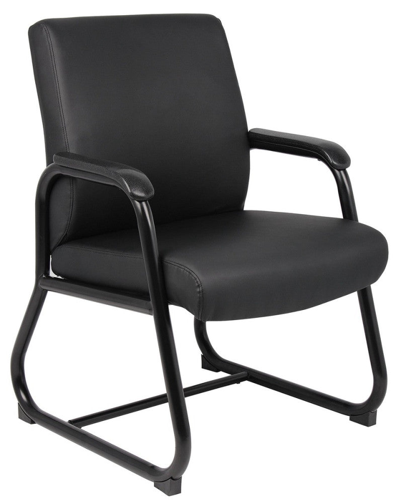 Heavy Duty Caressoft Guest Chair in Black 350 lbs.