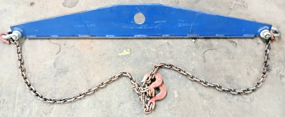 AIR CRAFT MAINTENANCE SLING W/SPREADER BAR PWA2369252 MAX LOAD 1900 LBS