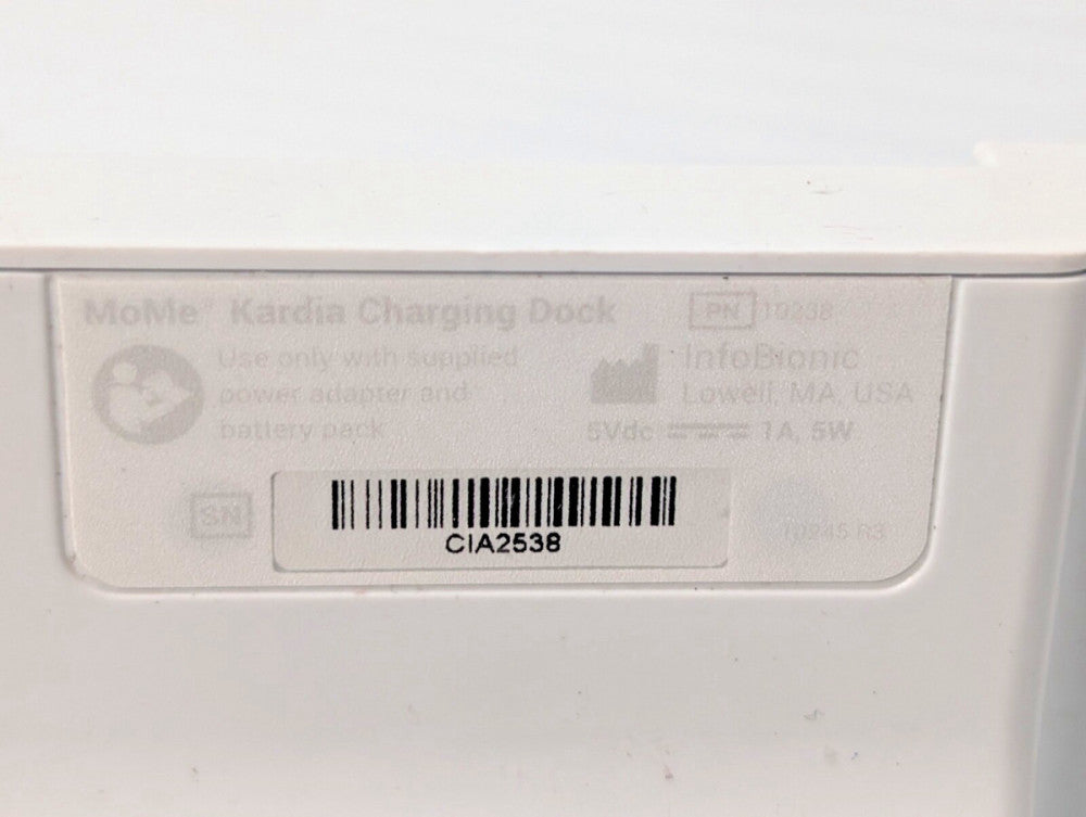 Lot of 3 MoMe Kardia InfoBionic Charging Dock 10238 & HDP Power Supply E340226