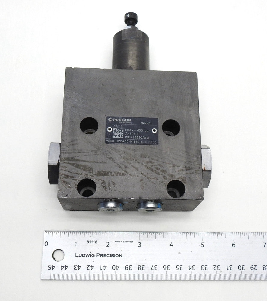Poclain VE60-C22A00-01830-630-0000 Exchange/flushing Valve VE60 for Transmission