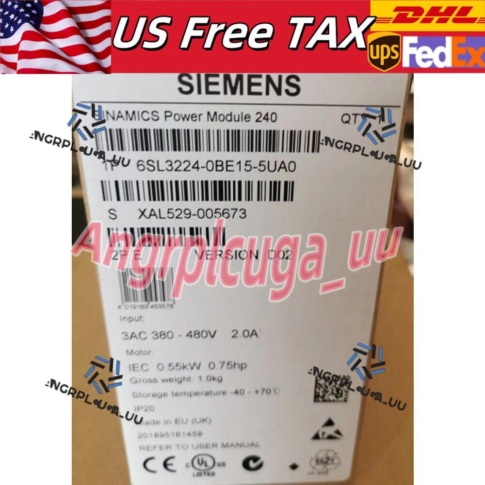 New Siemens 6SL3224-0BE15-5UA0 6SL32240BE155UA0 G120 PM 240 Power Module