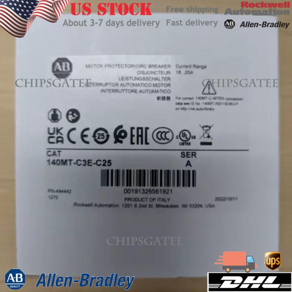 140MT-C3E-C25 AB MOTOR PROTECTION CIRCUIT BREAKER GENUINE NEW US Free Tax
