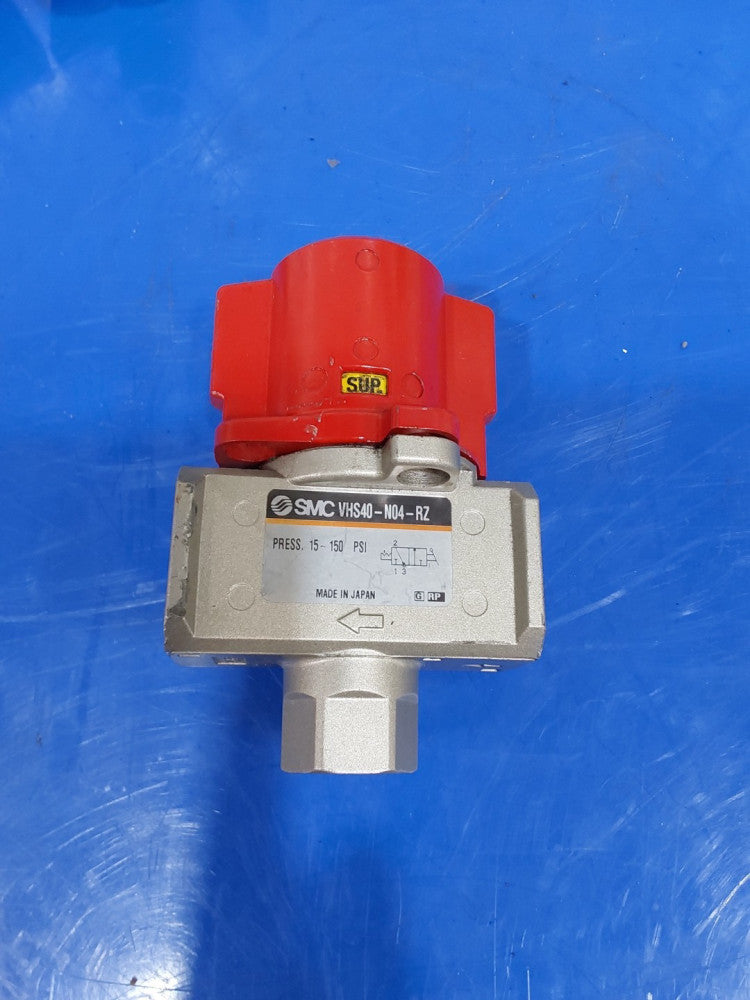 SMC VHS40-N04-RZ Pneumatic Lockout Shut Off Valve 3 Port VHS40