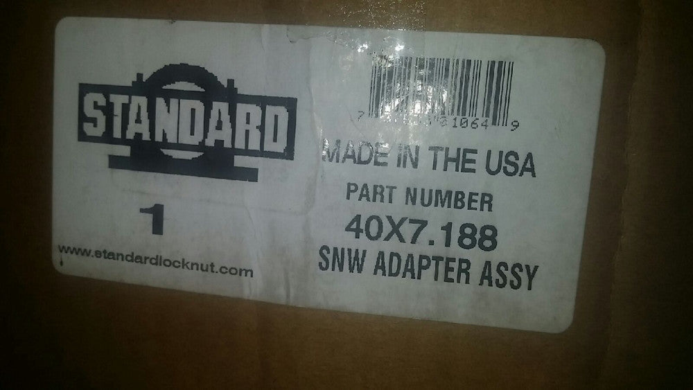 SNW40X7-3/16 SNW  Low Carbon Steel Adapter  by Standard